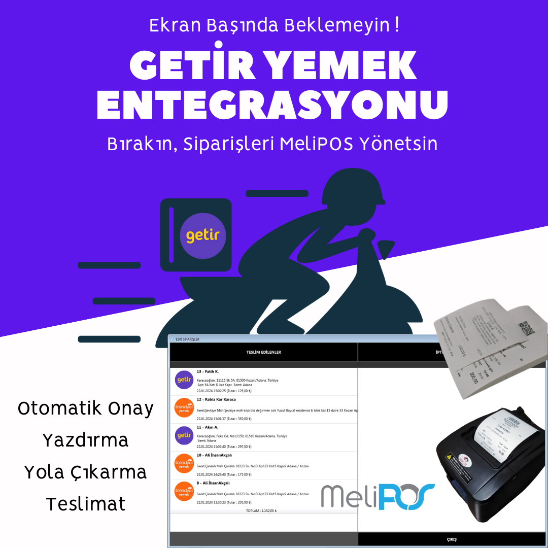 GETİR YEMEK ENTEGRASYON